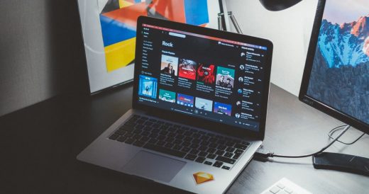 designers work station with laptop