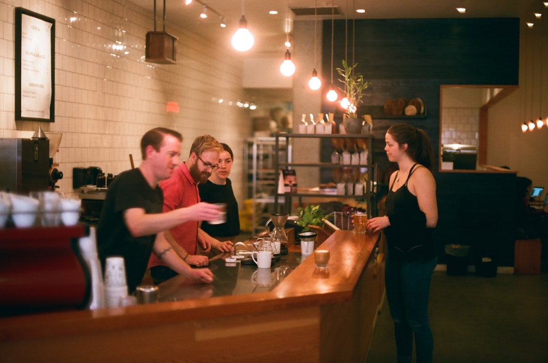 customer at counter